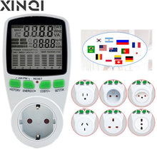Load image into Gallery viewer, EU Digital LCD Energy watt Meter Wattmeter Wattage Electricity Kwh Power monitor Meter Measuring Measuring Outlet Power Analyzer
