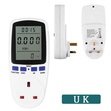 Load image into Gallery viewer, EU/UK/AU Plug AC Power Meters Digital Voltage Wattmeter Power Consumption Watt Energy Meter Electricity  Monitor
