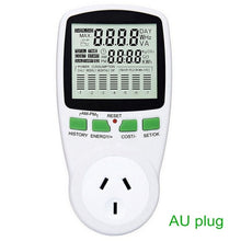 Load image into Gallery viewer, Energy Meter Digital LCD Wattmeter Wattage Electricity Kwh Power Meter EU US UK AU French Measuring Outlet Power Analyzer
